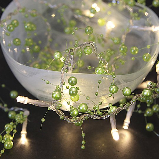 Vihreä LED-valosarja Pärla Garland