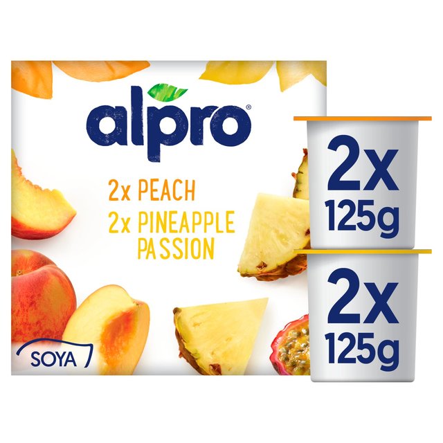 Alpro Peach & Pineapple-Passion fruit Yoghurt Alternative