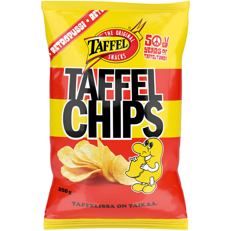 Chips 250g - 40% rabatt