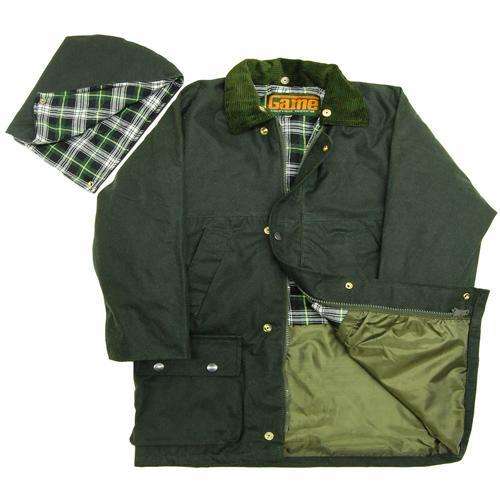 Game Technical Apparel Kid's Quilted Jacket Wax - Olive 7 to 8 Years (26")