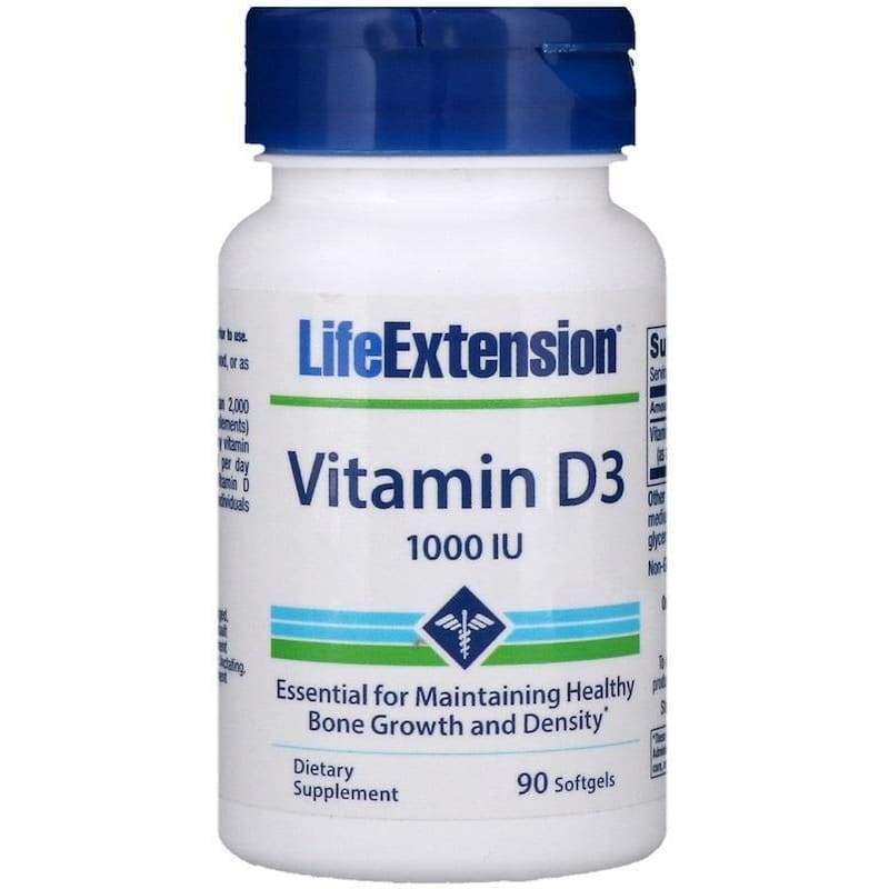 Vitamin D3, 1000 IU - 90 softgels