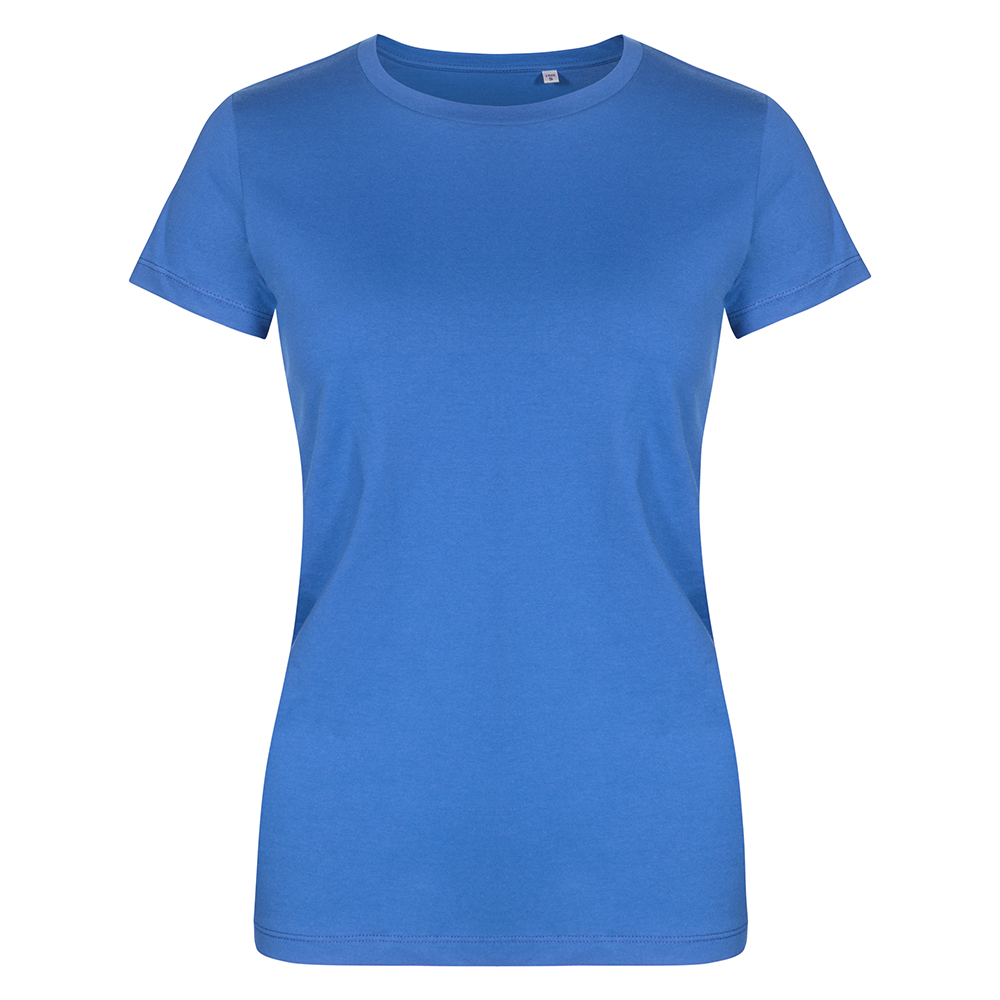X.O Rundhals T-Shirt Plus Size Damen, Azurblau, XXXL