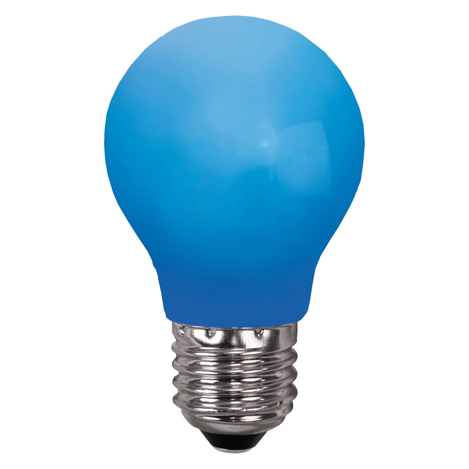 LED-lamppu E27 valoketjuihin, murtumaton, sininen