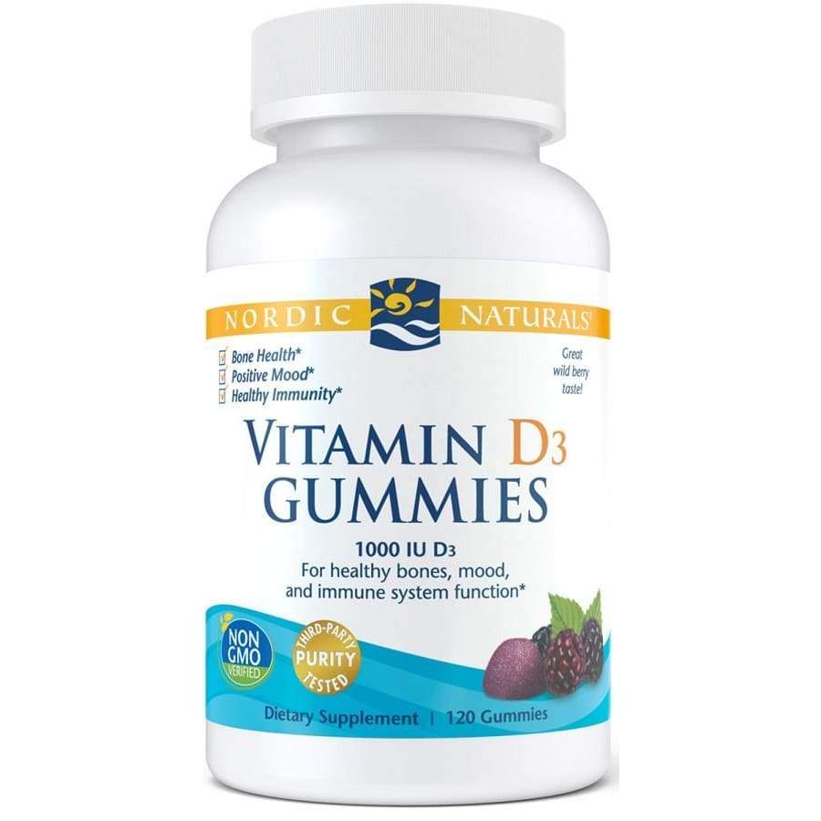 Vitamin D3 Gummies, 1000 IU Wild Berry - 120 gummies