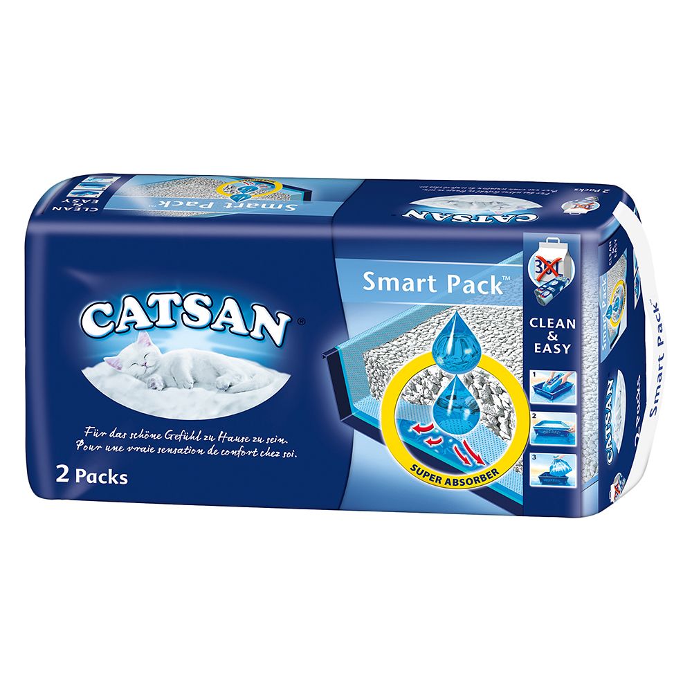 Catsan Smart Pack - Economy Pack: 3 x 2 Pack (2 inlays)