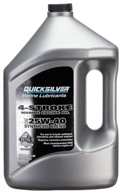 Quicksilver SAE 25W-40 Synthetic Blend 4-Stroke Marine Engine Oil