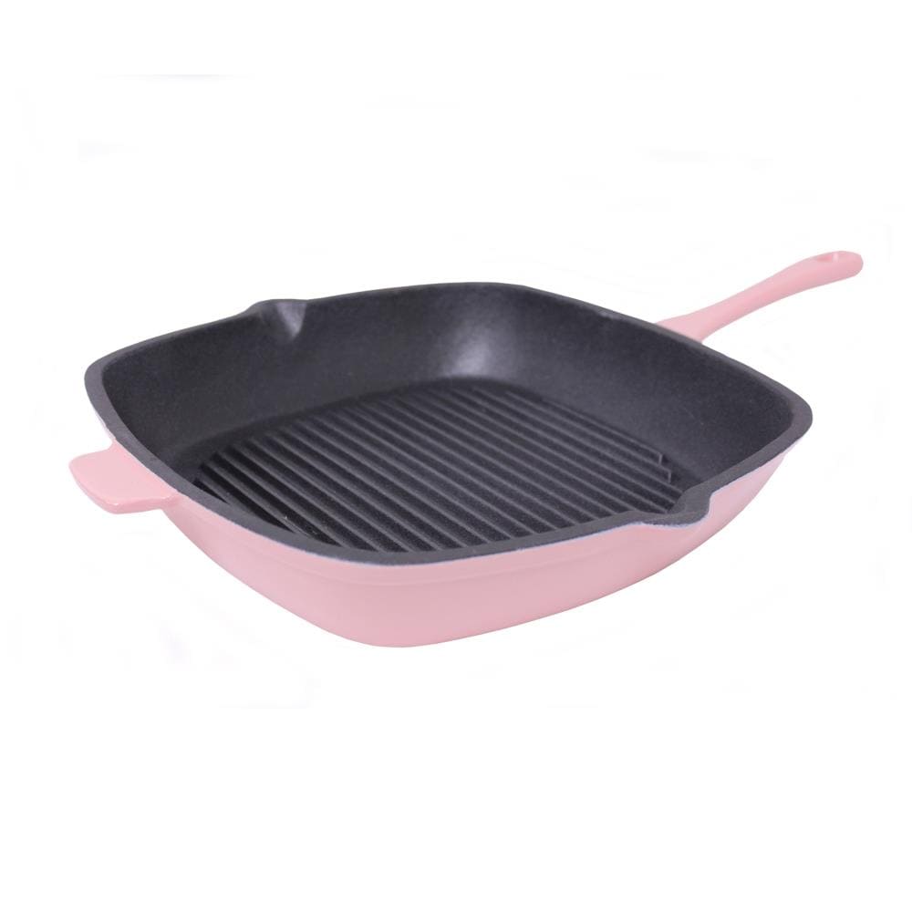BergHOFF Neo 11-in Cast Iron Grill Pan in Pink | 2211073