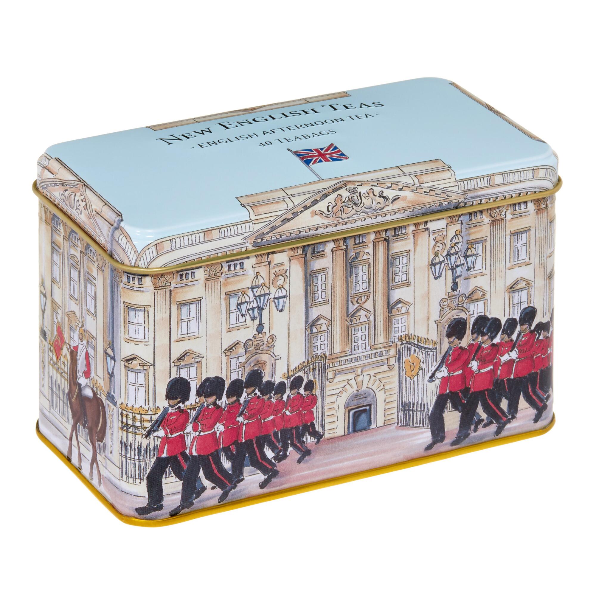 New English Teas Buckingham Palace Tea Tin 40 Count by World Market
