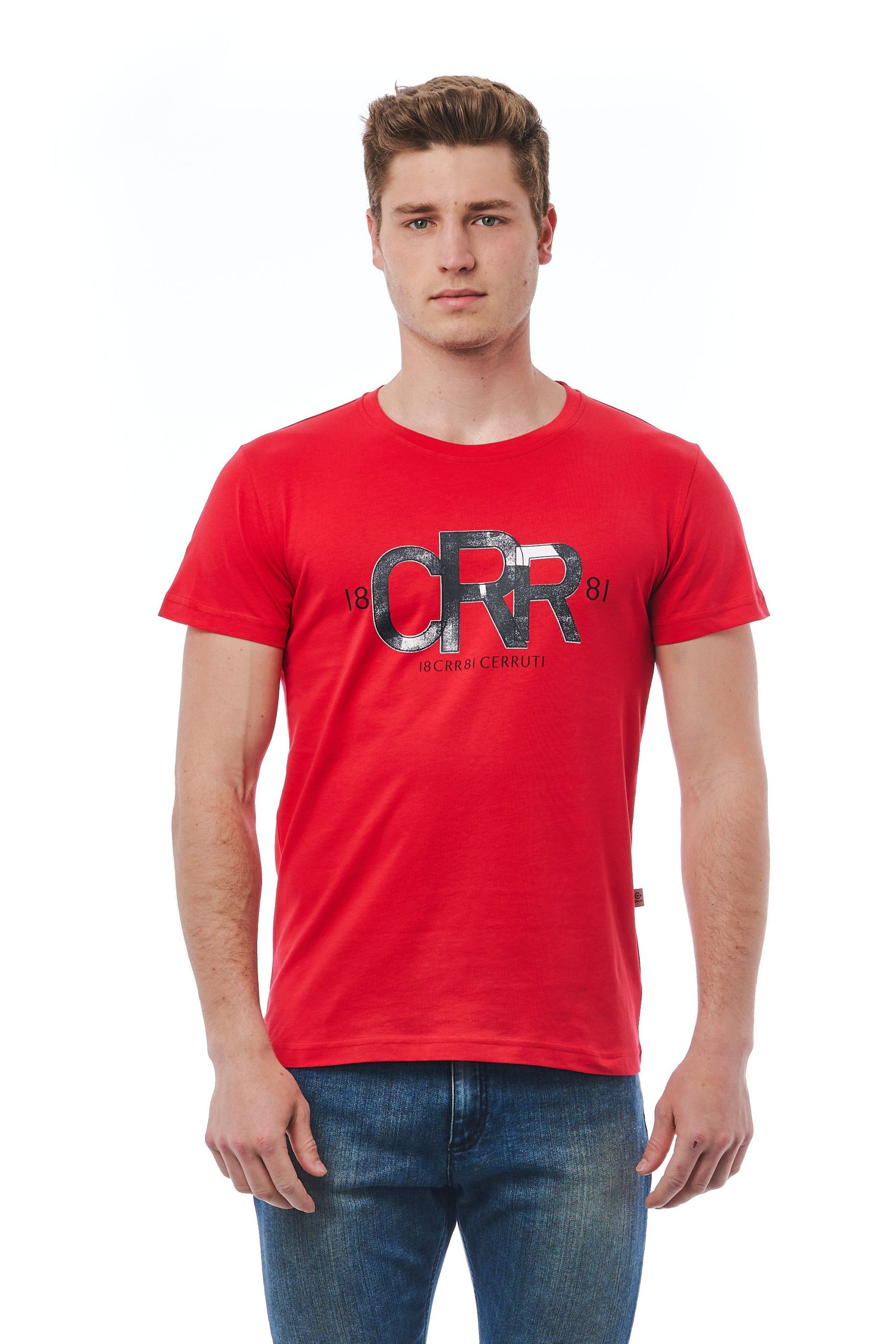 Cerruti 1881 Men's Rosso T-Shirt Red CE1409892 - M