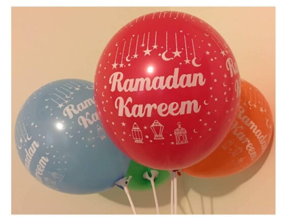 Ramadan Kareem Balloons | Pk Of 25 Iftar Party Decor Eid Gifts Children Balloon
