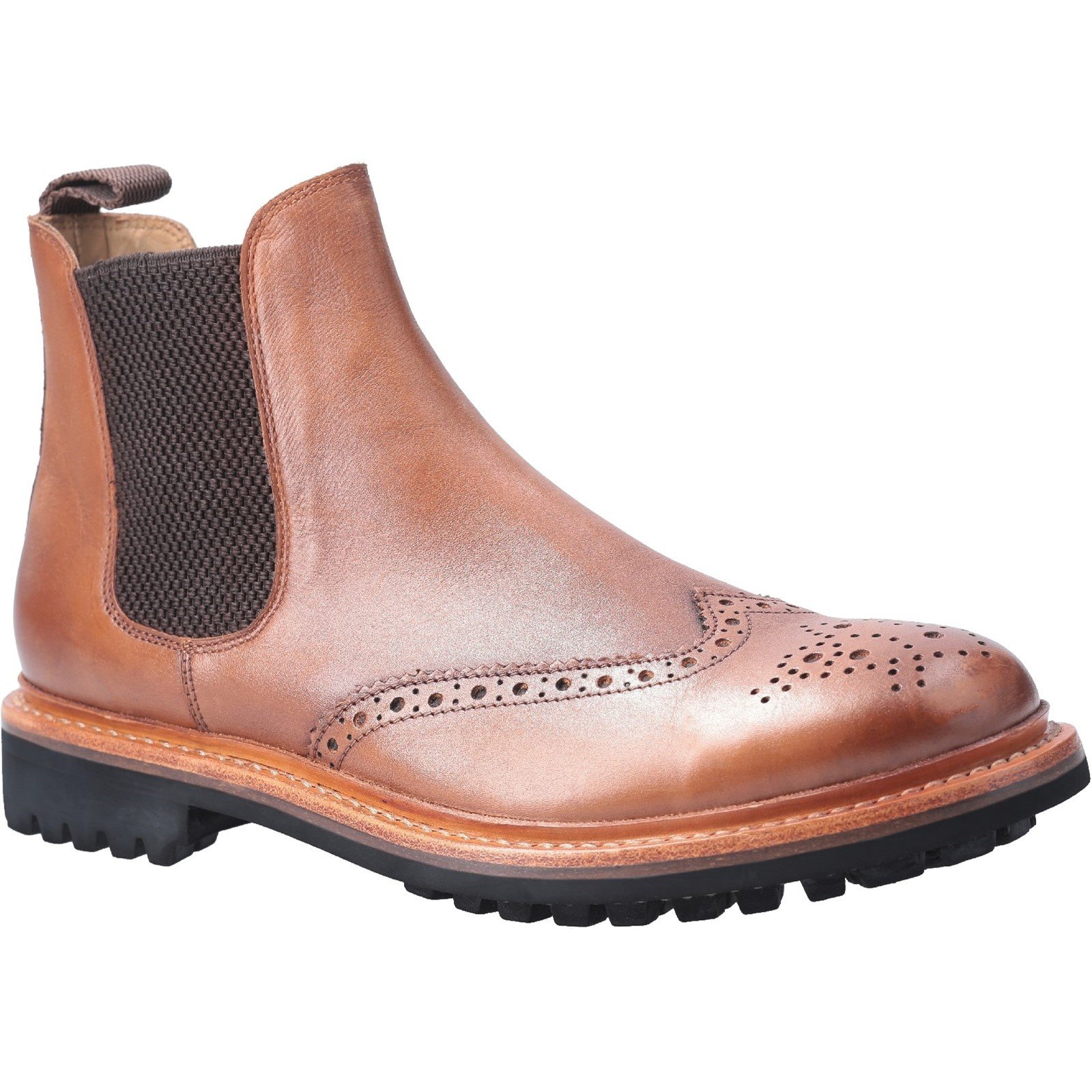 Cotswold Men's Siddington Commando Goodyear Welt Boot Brown 29259 - Brown 10