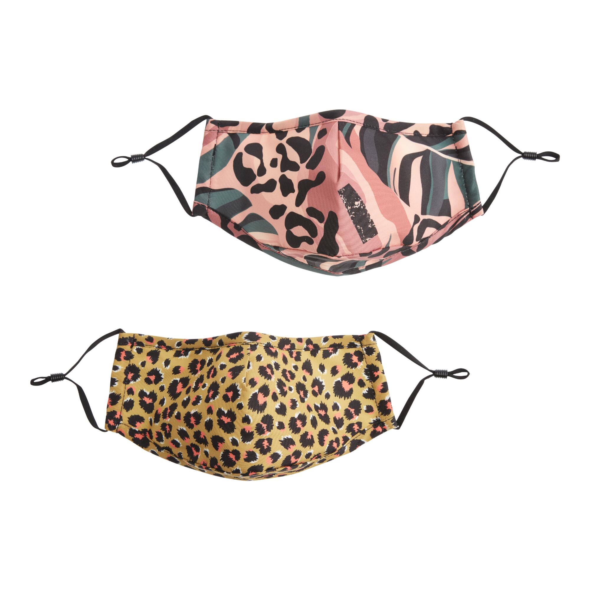 Jungle Print Triple Layer Face Masks 2 Pack: Multi by World Market