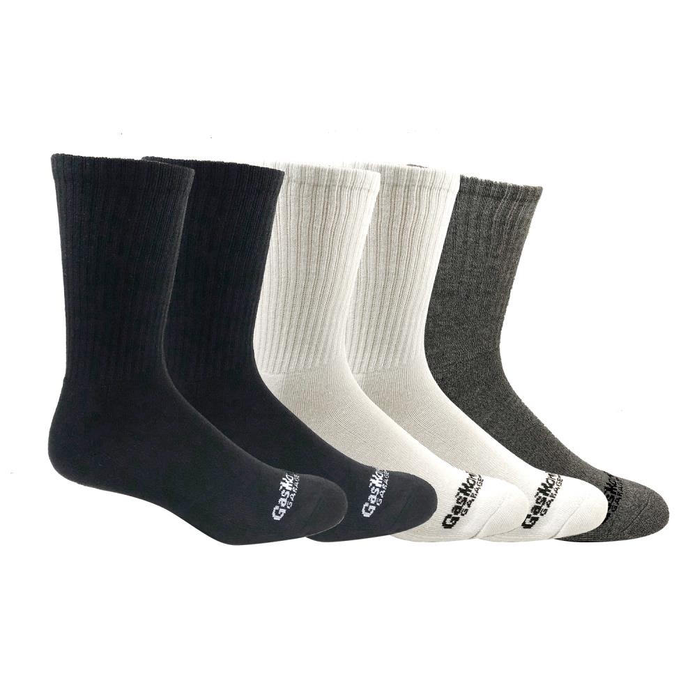 Gas Monkey Garage 5-Pack Men's Cotton Blend Crew Socks (Size 8 To 12) Polyester | GMM13003C5-BWG913