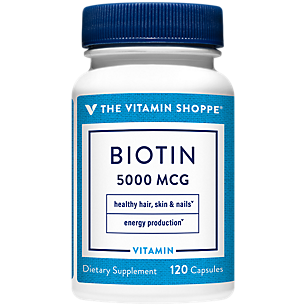 Biotin for Hair, Skin & Nails Support - 5,000 MCG (120 Capsules)