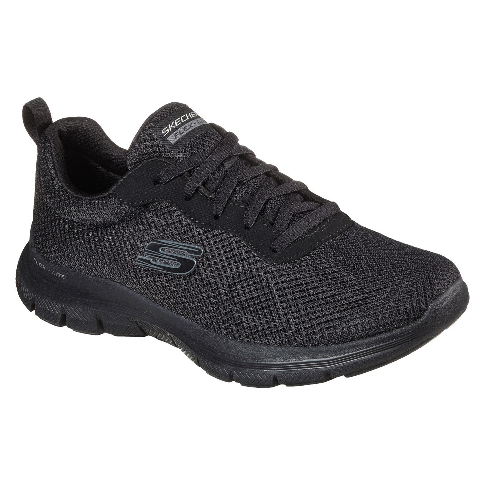 Skechers Women's Flex Appeal 4.0 Brilliant View Wide Trainer Black 33066 - Black 5