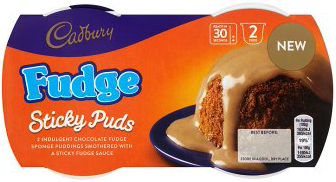 Cadbury Fudge Sticky Puds 2x95g