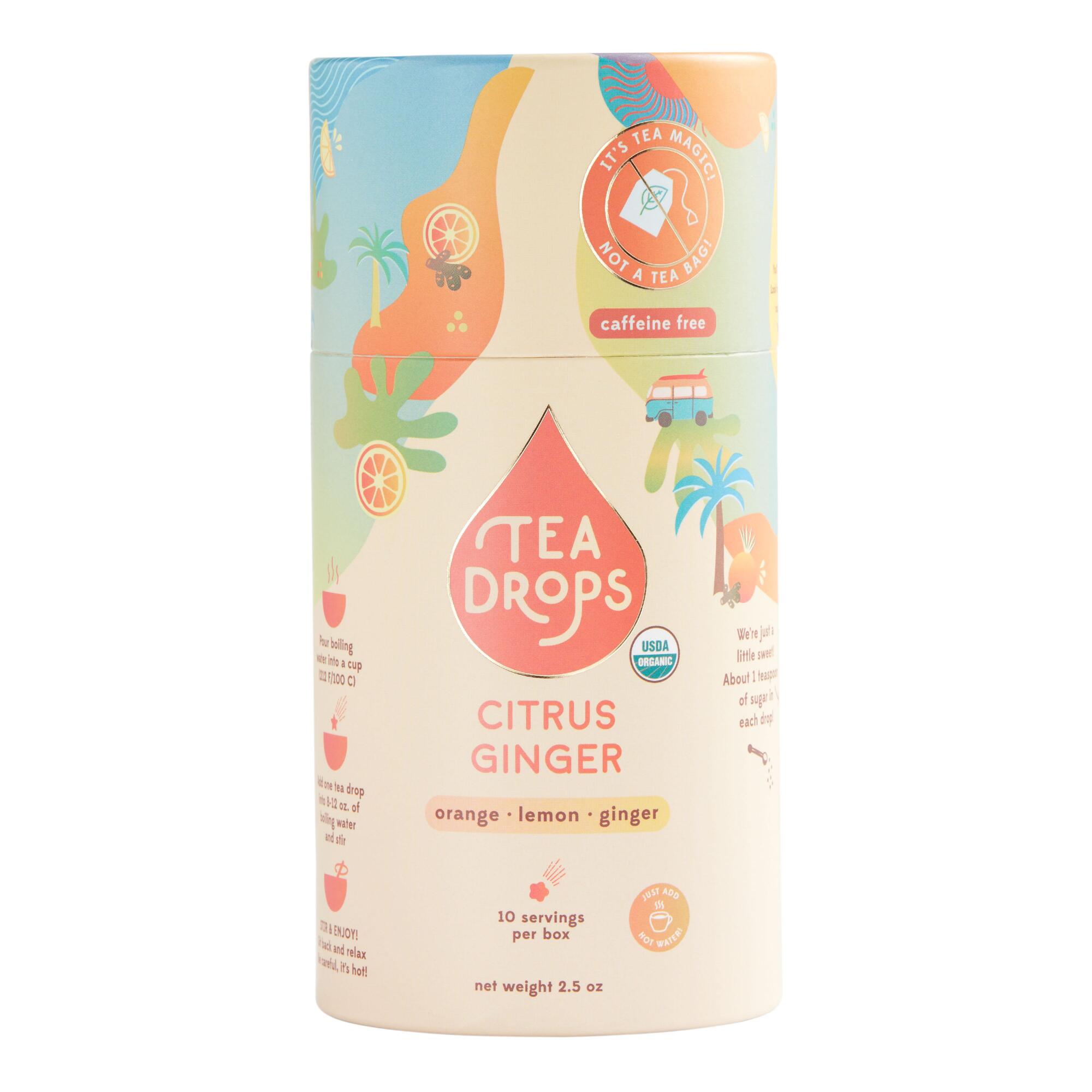 Tea Drops Citrus Ginger Tea 10 Count by World Market