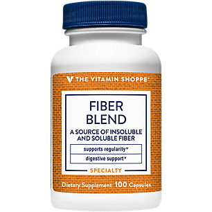 Fiber Blend with Insoluble & Soluble Fiber - Supports Digestive Health & Promotes Regularity (100 Capsules)