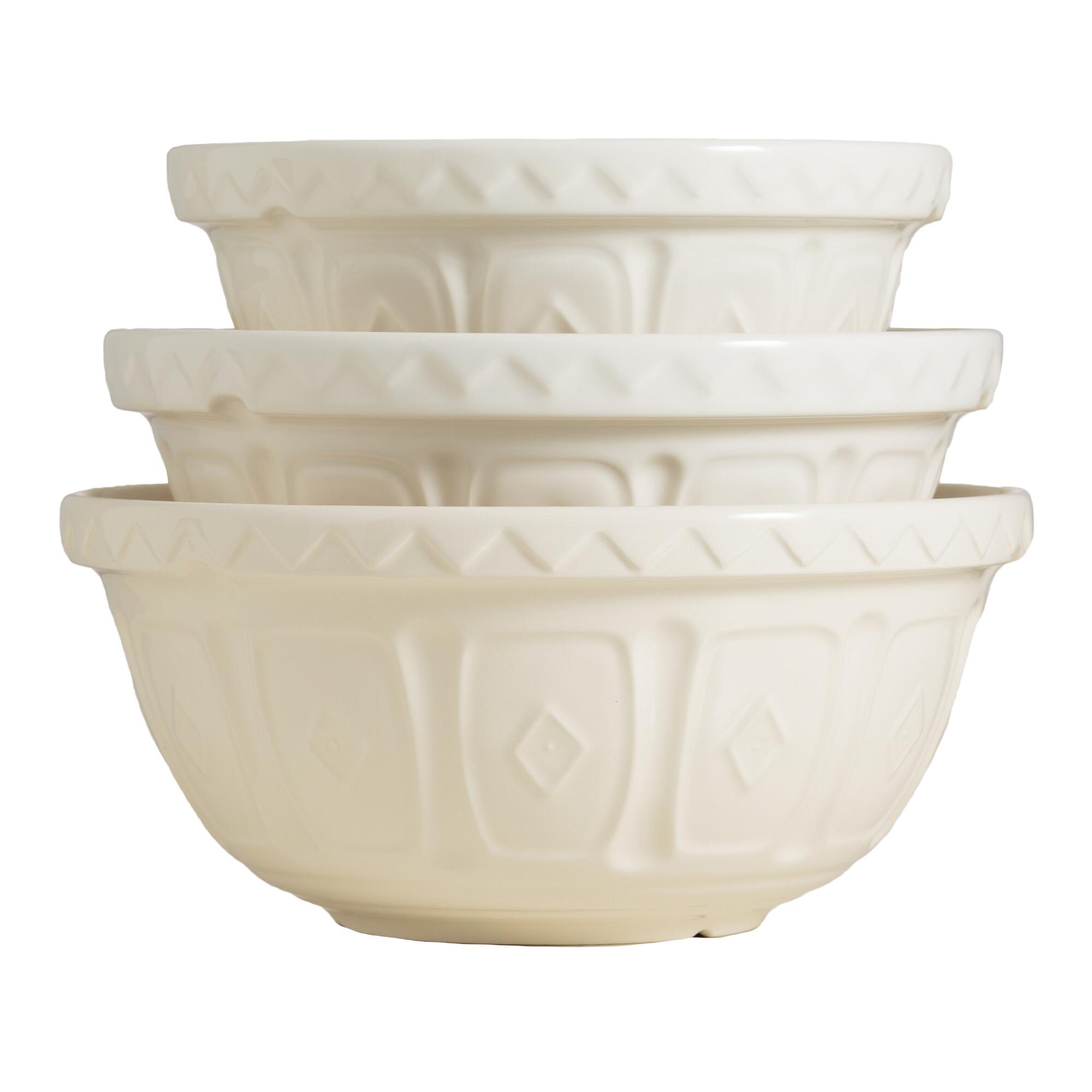 Mason Cash Cream Color Mix Mixing Bowl: White by World Market