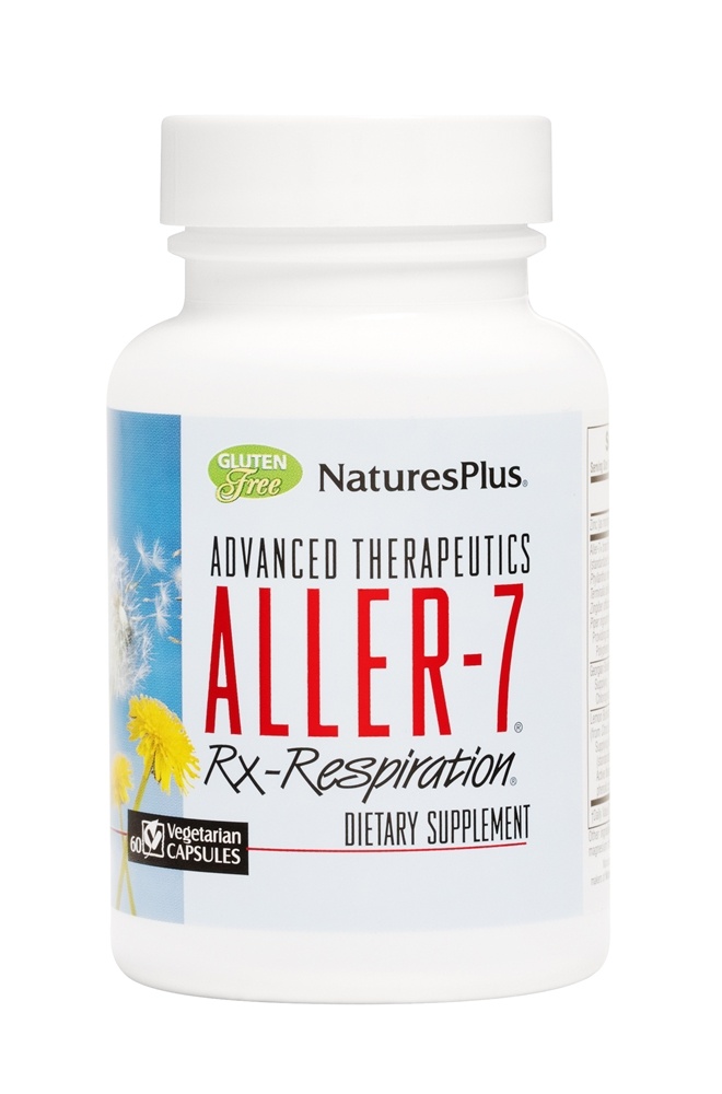 Natures Plus - Aller-7 Rx-Respiration - 60 Vegetarian Capsules