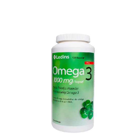 Omega-3, 1000 mg, 120 kapslar