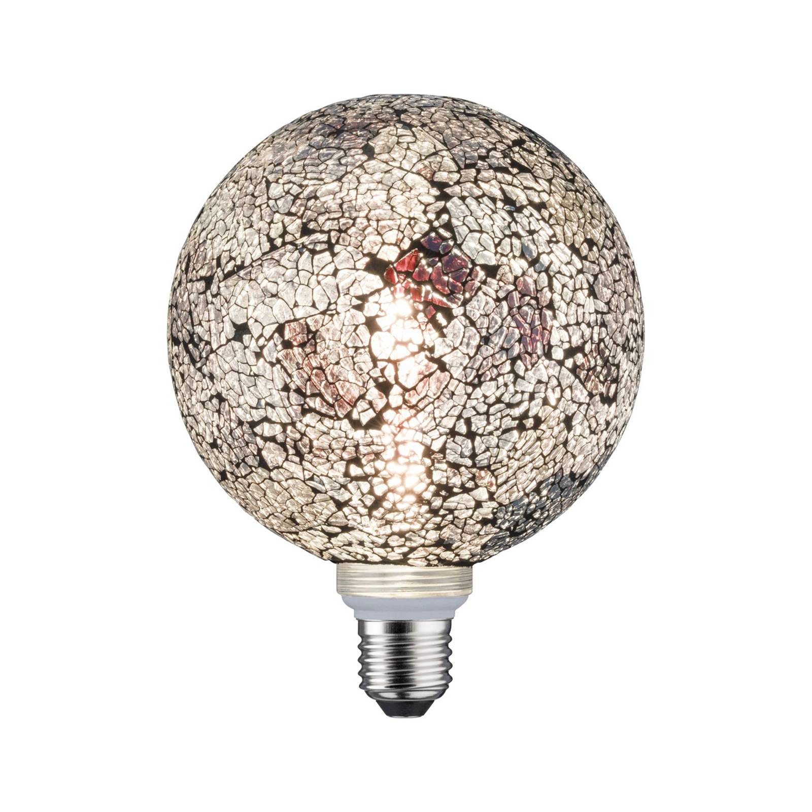 Paulmann E27 LED-Globe 5W Miracle Mosaic musta