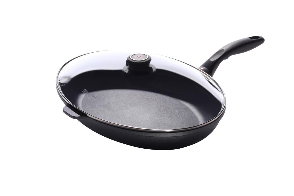 Swiss Diamond HD Classic 10.25-in Aluminum Cooking Pan with Lid(s) Included in Gray | 6538
