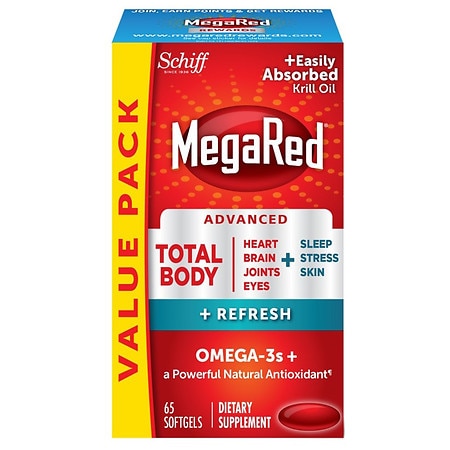 MegaRed Advanced Omega-3 Blend Total Body with Krill Oil - 65.0 ea