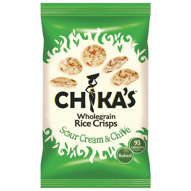CHIKA'S Sour Cream & Chives Rice Crisps