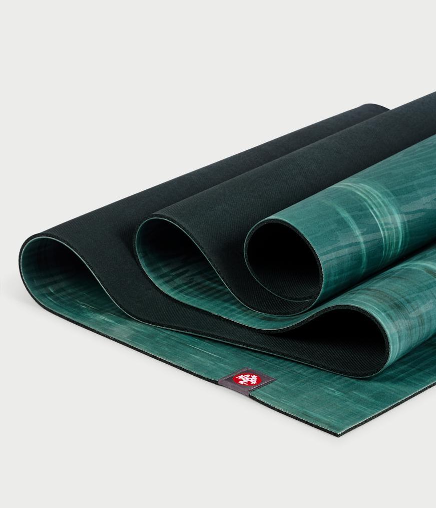 Manduka Ekolite Yoga Mat 4mm - 180cm - Sustainable Yoga Mat, Deep Forest Marbled