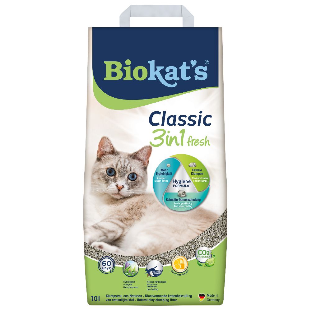 Biokat's Classic Fresh 3in1 Cat Litter - 10l