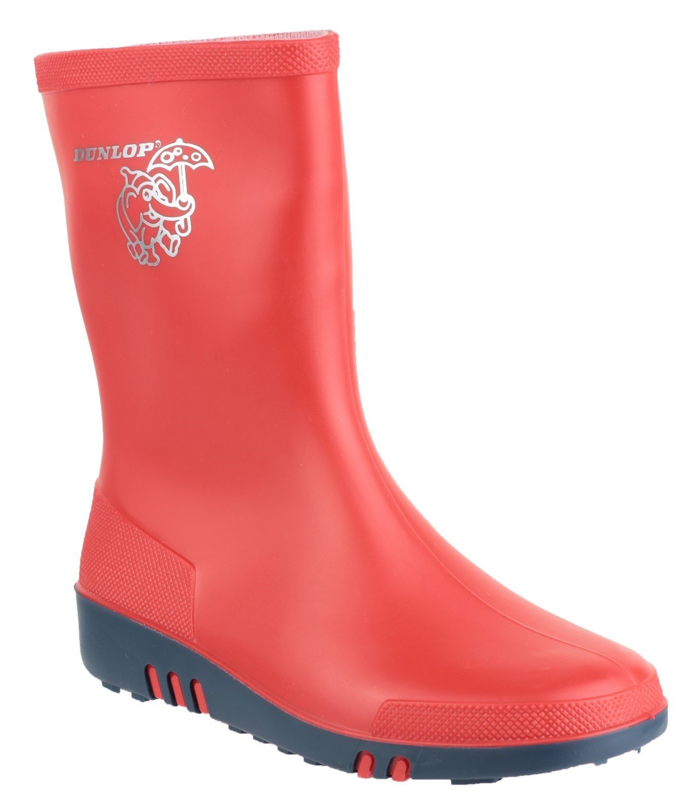 Dunlop Kid's Mini Wellington Boot Red 21816 - Red/bl 7.5