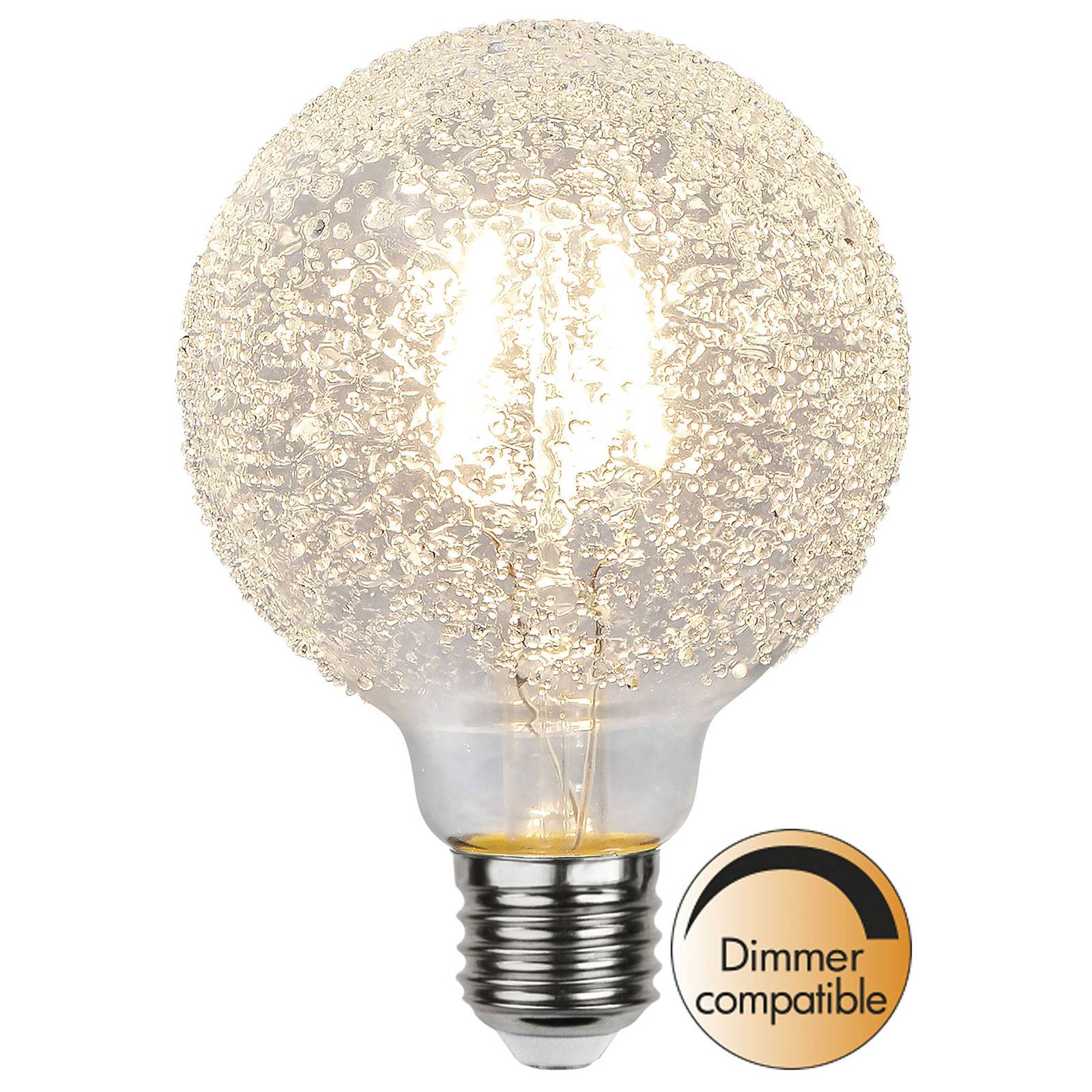 LED-globe-lamppu E27 1W G95 Ice Drop 2600K