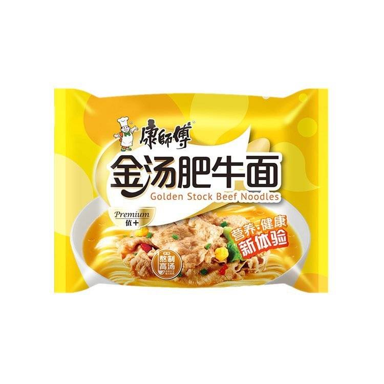 Kang Shi Fu Instant Noodle Golden Stock Beef Flavor 108g
