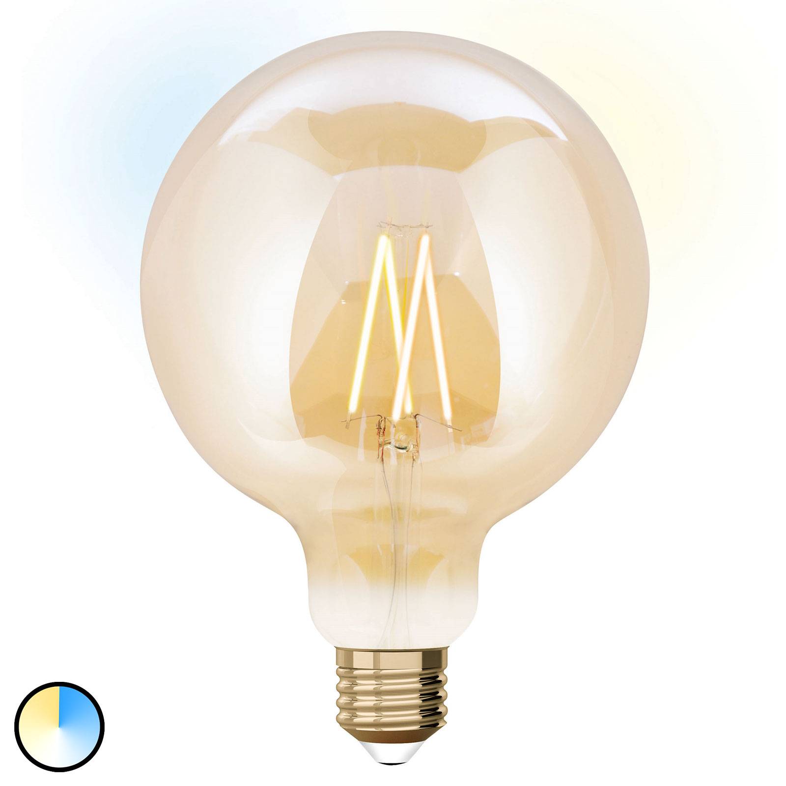 iDual-LED-globe-lamppu E27 9W, laajen.osa, 12,5cm