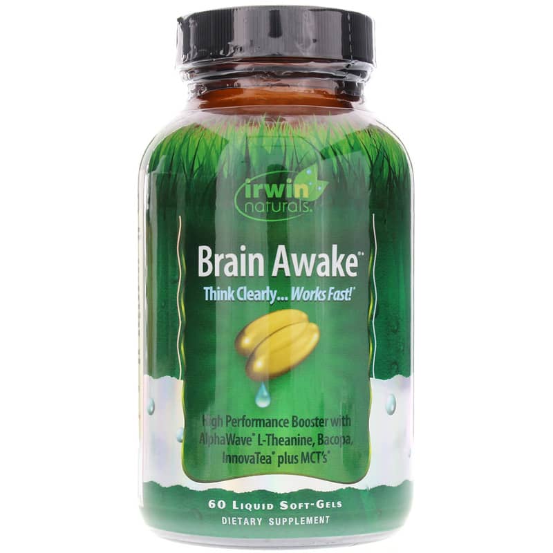 Irwin Naturals Brain Awake 60 Liquid Softgels