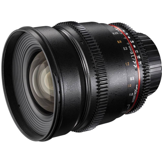 Walimex Pro Objektiv VDSLR Vidvinkelobjektiv f/1 - 2.2 16 mm