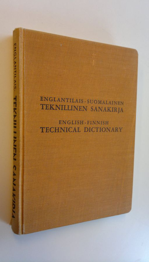 Osta Englantilais-suomalainen teknillinen sanakirja netistä