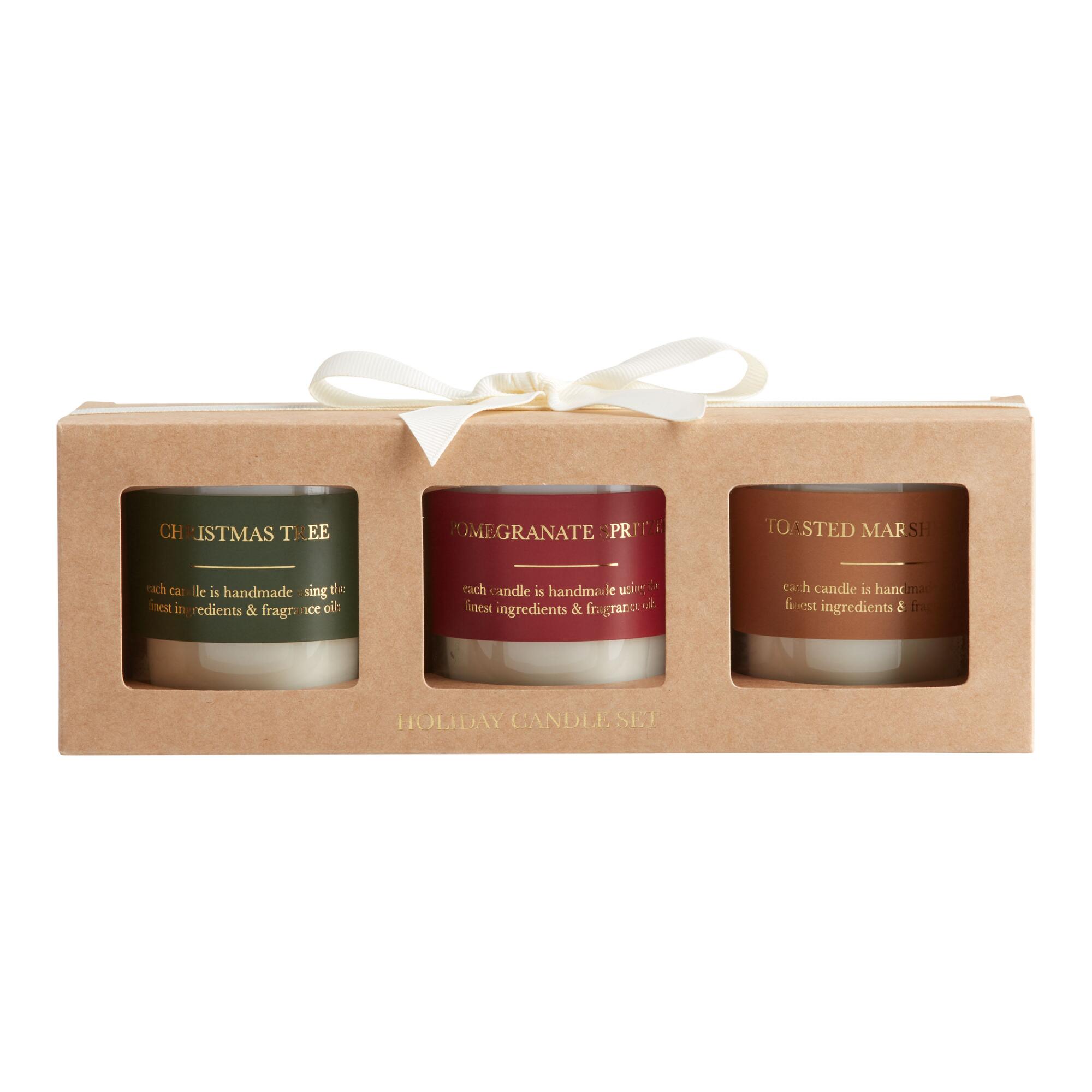 Holiday Candle Boxed 3 Piece Gift Set: Multi - Scented Wax by World Market