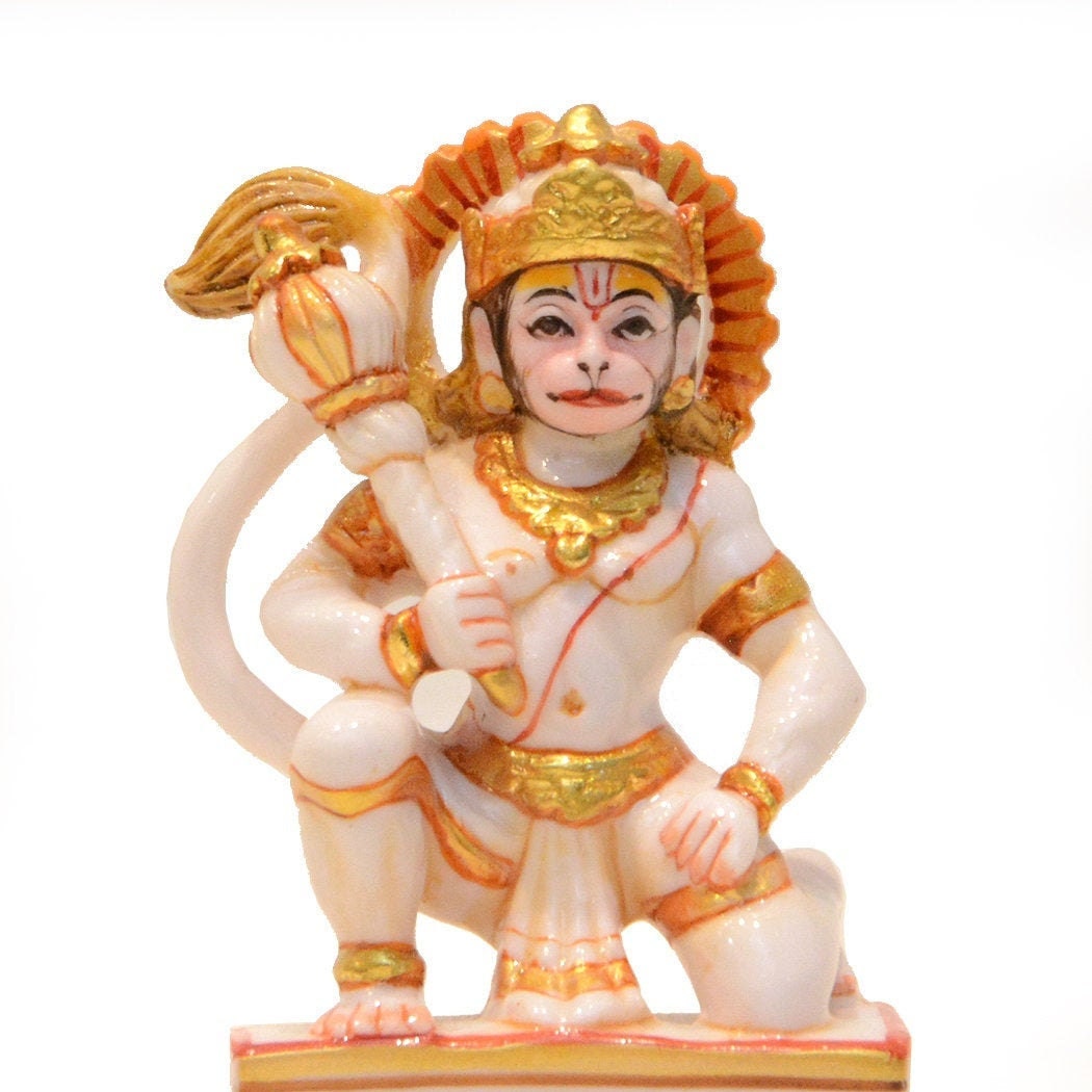 Lord Hanuman Statue, 5.5 Bajrangbali Monkey God, Ram Bhakt Hanuman. Hindu God Of Devotion, Strength, Celibacy, Bhakti & Victory