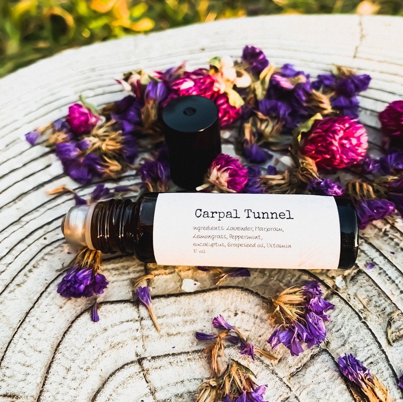 Carpal Tunnel Essential Oil Roller Blend 10Ml, Tunnel, Oils, Bath & Body, Self Care, Therapeutic , Organic, Gift