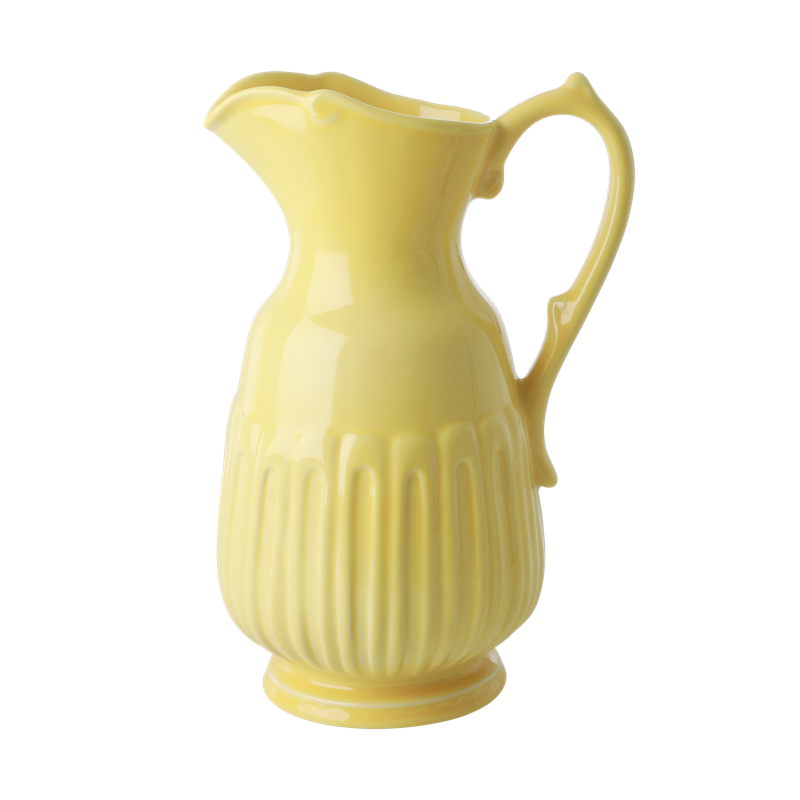 Rice - Ceramic Jug - Bright Yellow