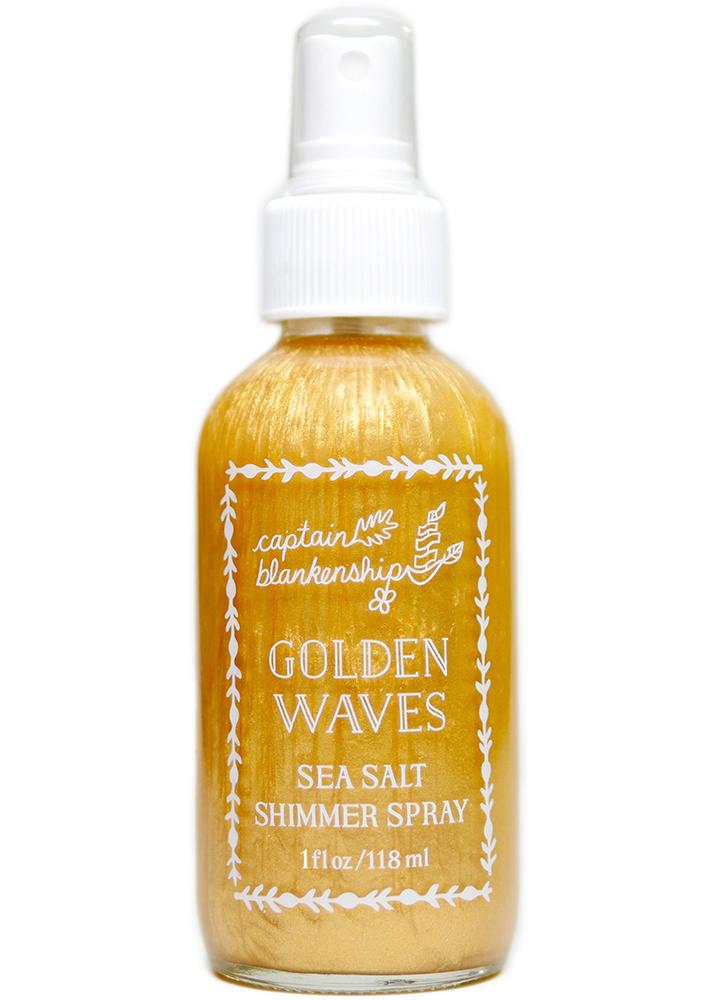 Captain Blankenship Golden Waves Sea Salt Shimmer Spray