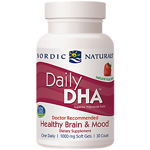 Daily DHA - Healthy Brain & Mood - 1,000 MG - Strawberry (30 Softgels)