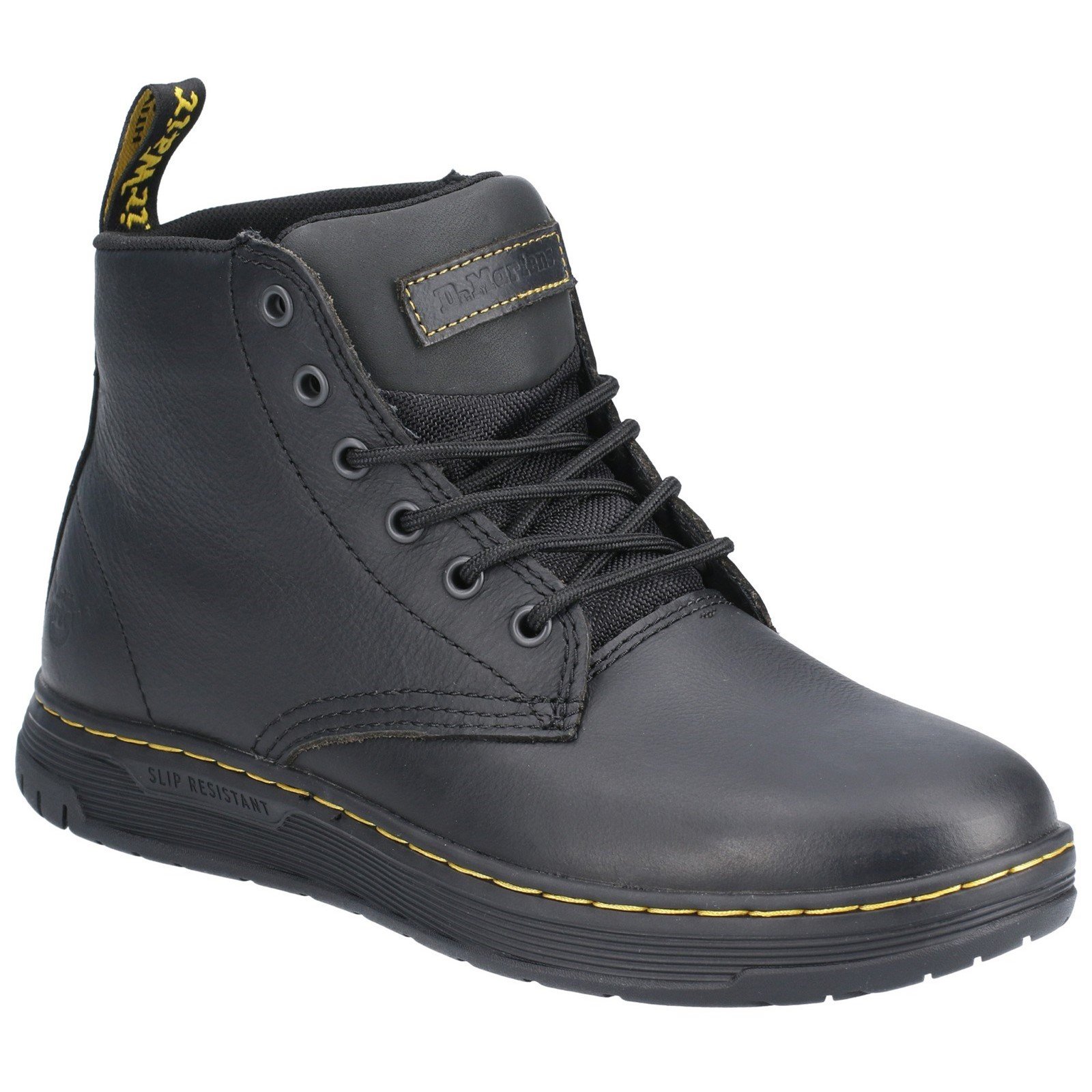 Dr Martens Men's Amwell Slip Resistant Leather Boot Black 29508 - Black 4