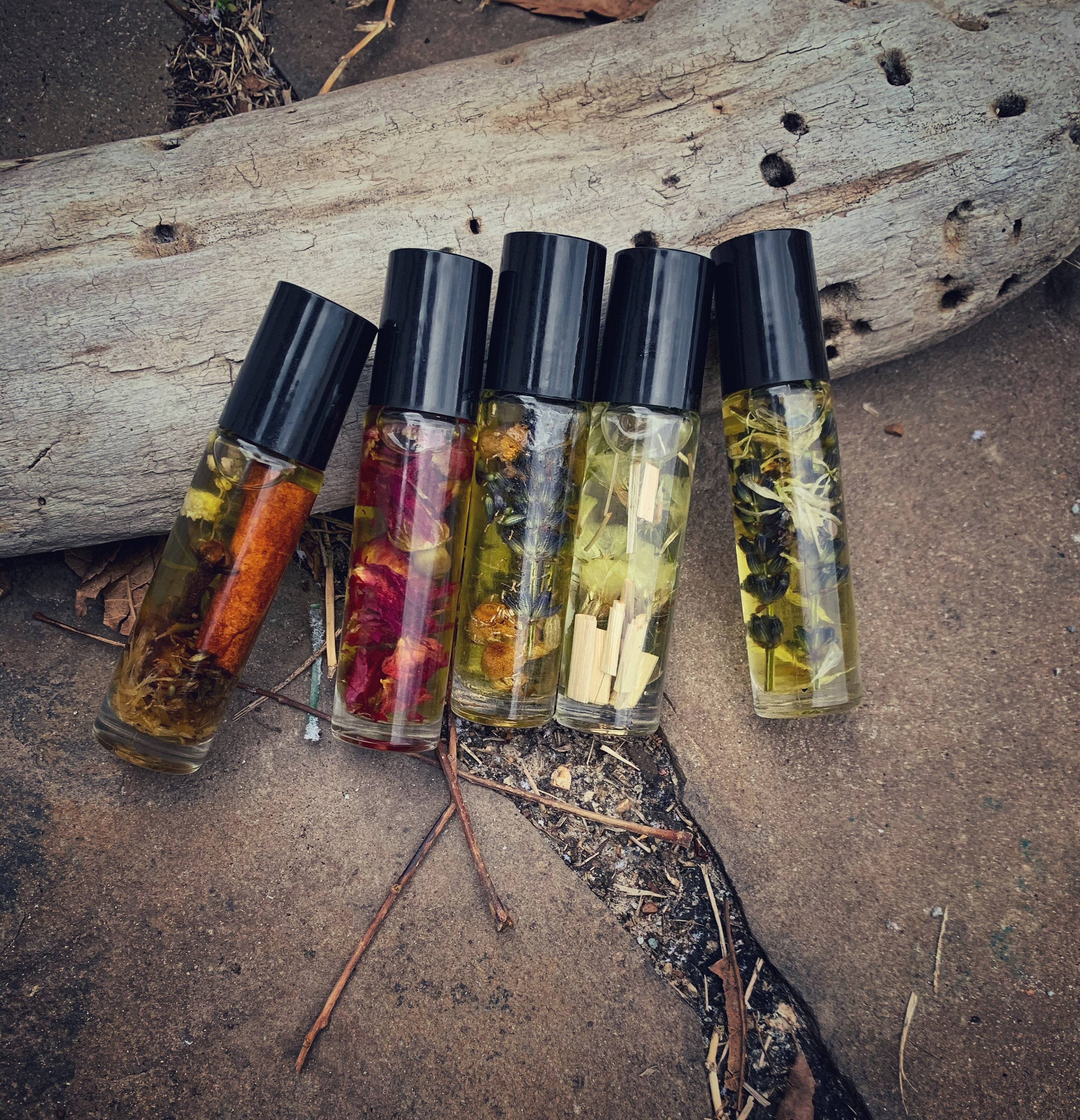 Essential Oil Roller, Blend Ritual Body With Flowers, Witchy Oils, Self Care Product