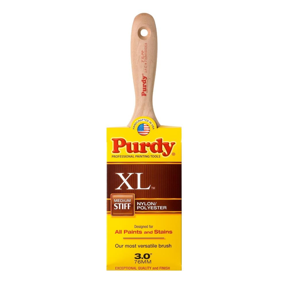 Purdy XL Nylon- Polyester Blend Flat 3-in Paint Brush | 144324330