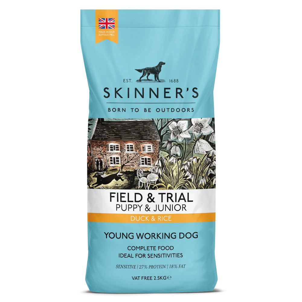 Skinner's Field & Trial Puppy Duck & Rice Dry Dog Food - Economy Pack: 2 x 2.5kg