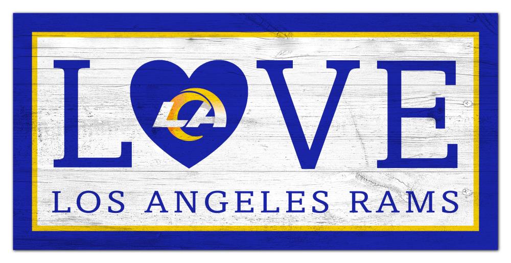 Fan Creations Los Angeles Rams Love 6x12 Sign | N1066-LAR