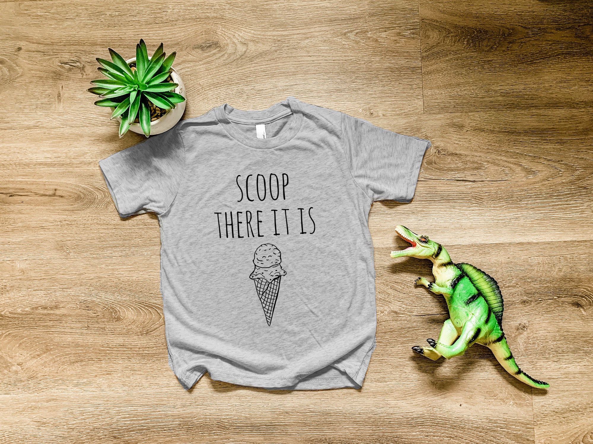 Scoop | There It Is, Kids Tri-Blend T-Shirt, Boy's Tee, Comfortable Funny Gift, Shirts With Sayings, Blue Or Gray